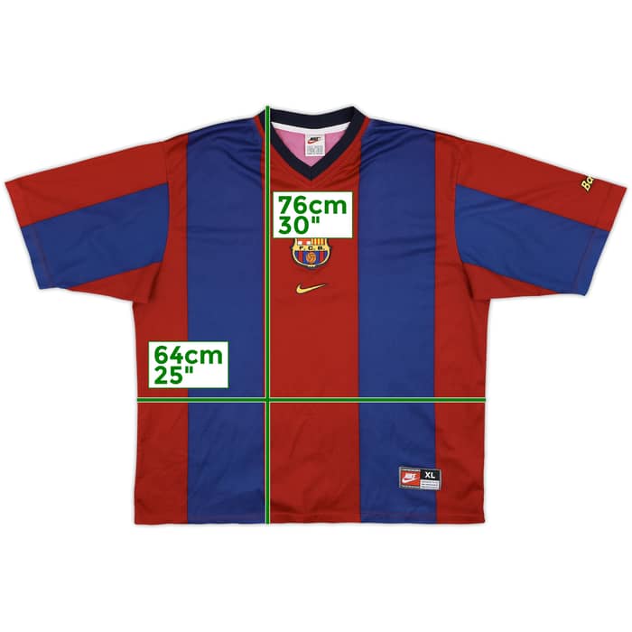 1998-00 Barcelona Basic Home Shirt - 7/10 - (XL)