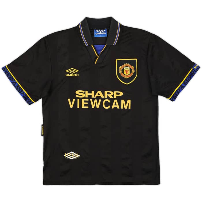 1993-95 Manchester United Away Shirt Cantona #7 - 8/10 - (S)