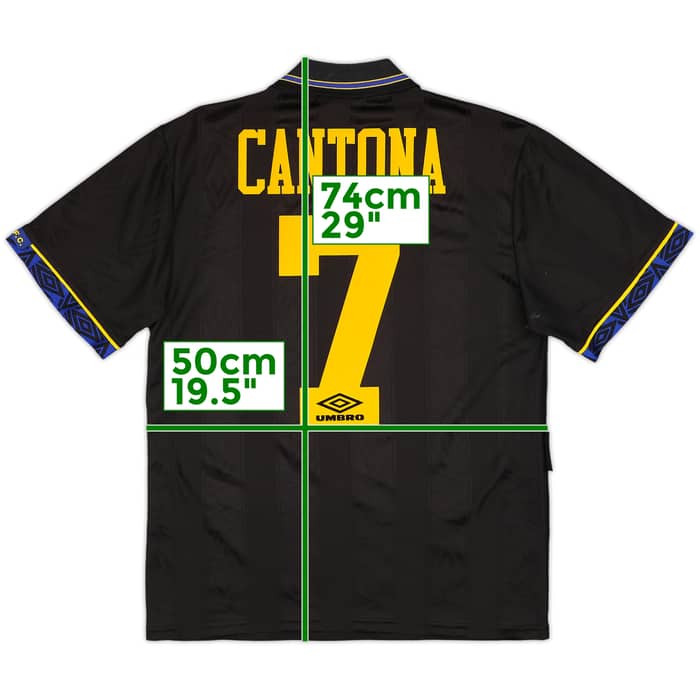 1993-95 Manchester United Away Shirt Cantona #7 - 8/10 - (S)