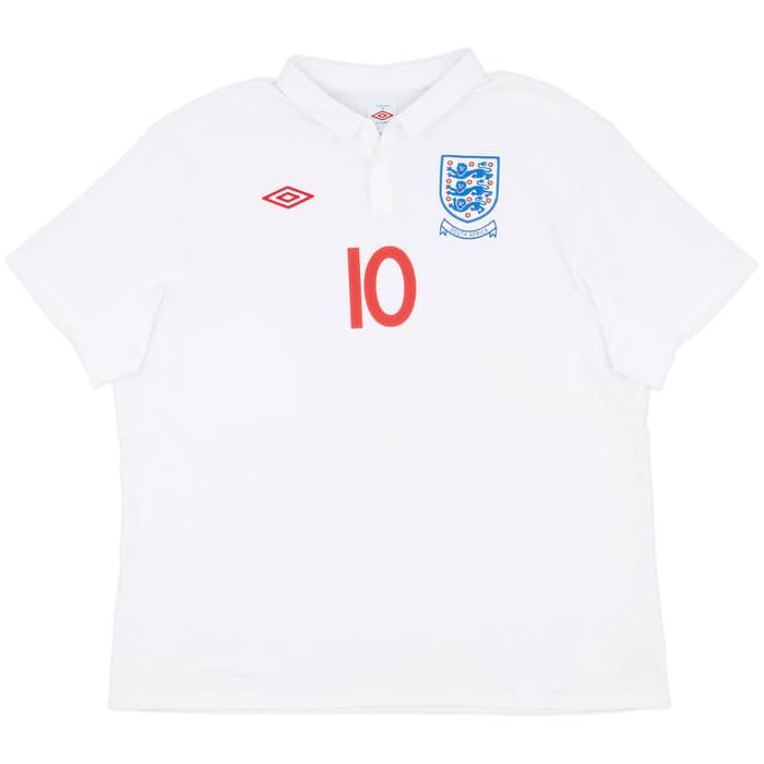 2009-10 England Home Shirt Rooney #10 - 8/10 - (3XL)