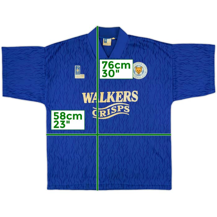 1992-94 Leicester Home Shirt - 8/10 - (L)