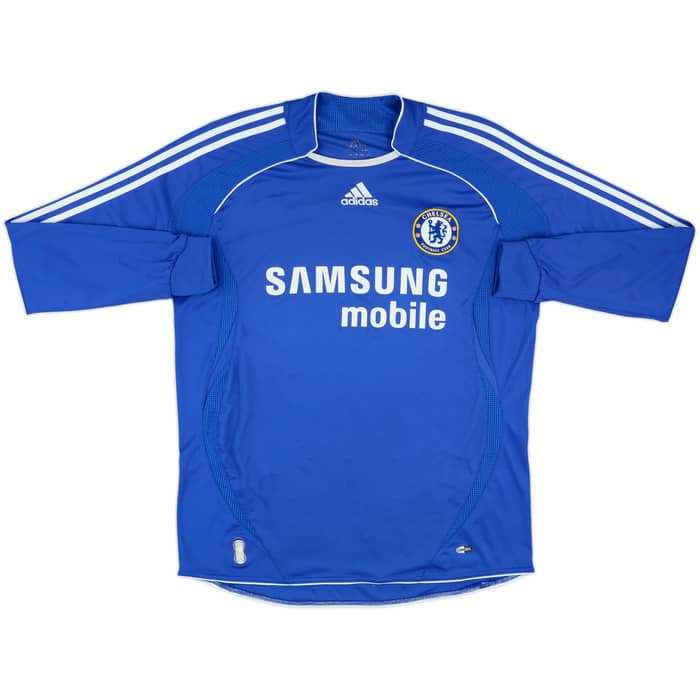 2006-08 Chelsea Home L/S Shirt Drogba #11 - 8/10 - (XL)