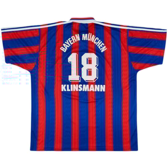 1995-97 Bayern Munich Home Shirt Klinsmann #18 - 6/10 - (XXL)