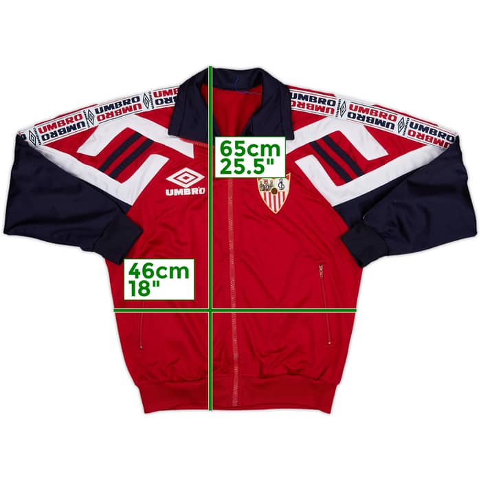 1998-99 Sevilla Umbro Track Jacket - 8/10 - (XL.Boys)