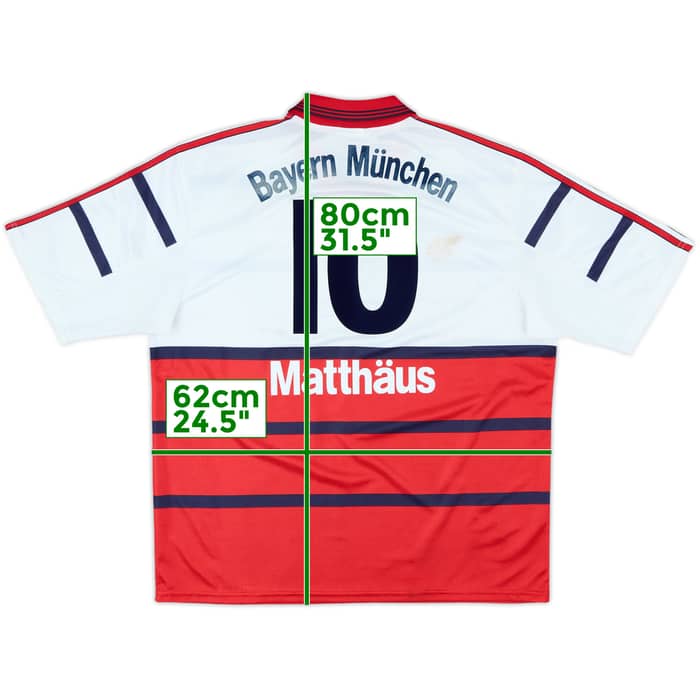 1998-00 Bayern Munich Away Shirt Matthaus #10 - 5/10 - (XL)