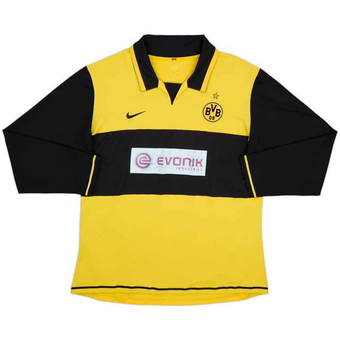 2007-08 Borussia Dortmund Player Issue Home L/S Shirt - 6/10 - (XL)
