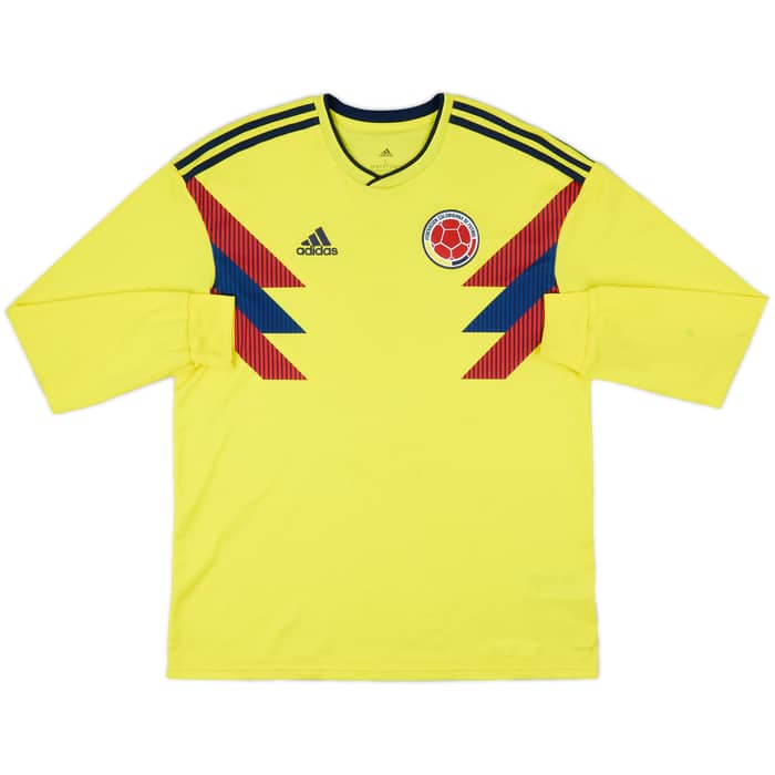 2018-19 Colombia Home L/S Shirt - 8/10 - (L)