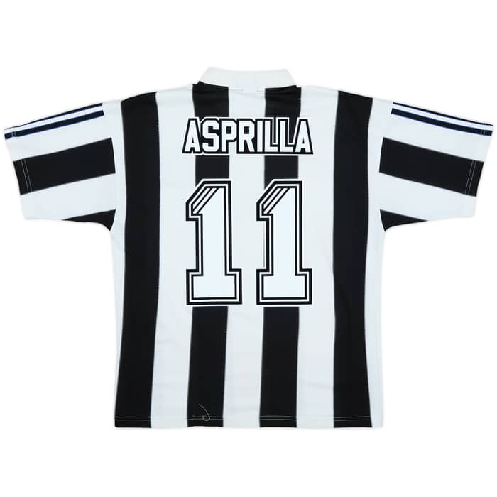 1995-97 Newcastle Home Shirt Asprilla #11 - 7/10 - (M)