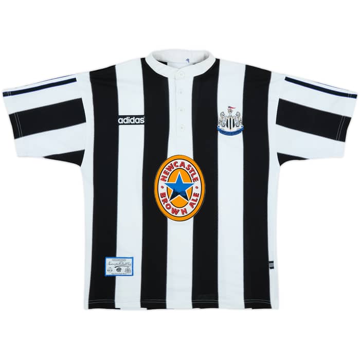 1995-97 Newcastle Home Shirt Asprilla #11 - 7/10 - (M)