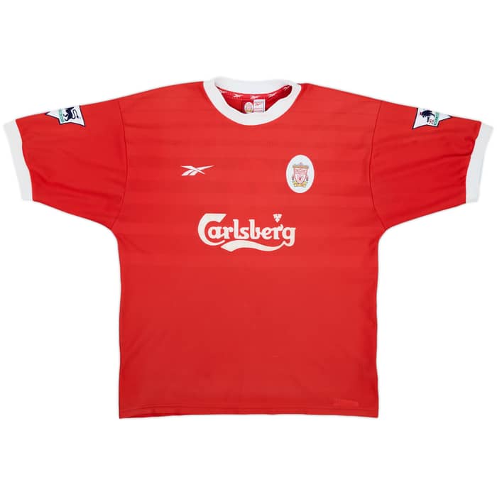 1996-98 Liverpool Home Shirt Fowler #9 - 8/10 - (L)