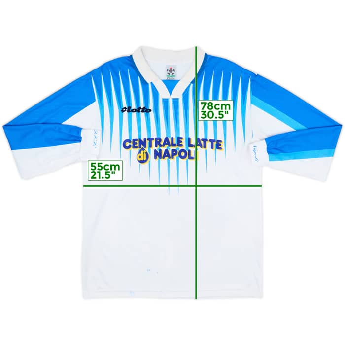 1996-97 Napoli Away L/S Shirt - 7/10 - (M)