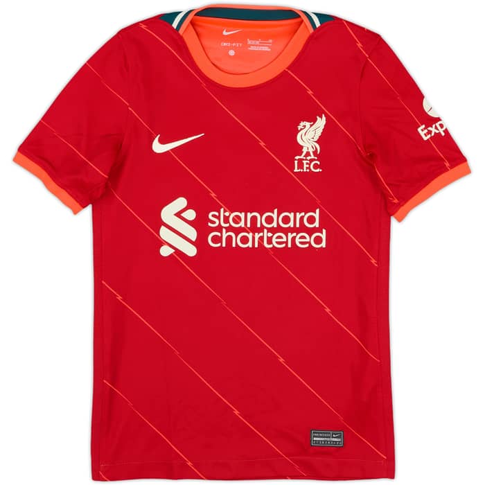 2021-22 Liverpool Home Shirt - 9/10 - (S.Boys)
