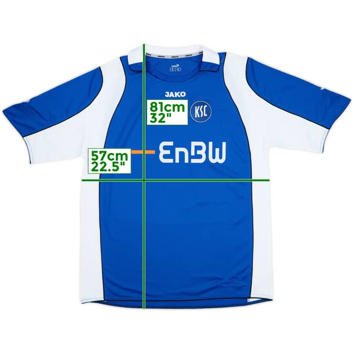 2007-08 Karlsruhe Home Shirt - 9/10 - (XL)