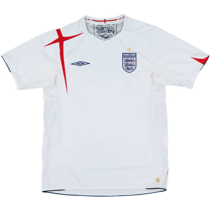 2005-07 England Home Shirt - 5/10 - (M)