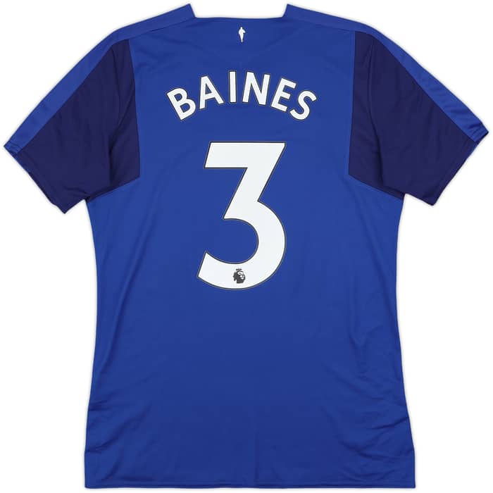 2017-18 Everton Home Shirt Baines #3 - 8/10 - (M)