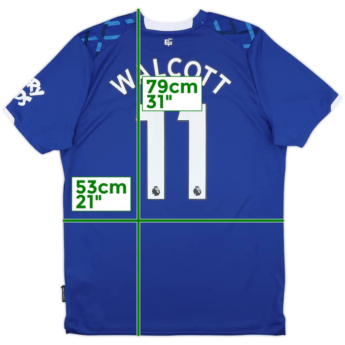 2019-20 Everton Home Shirt Walcott #11 - 8/10 - (L)