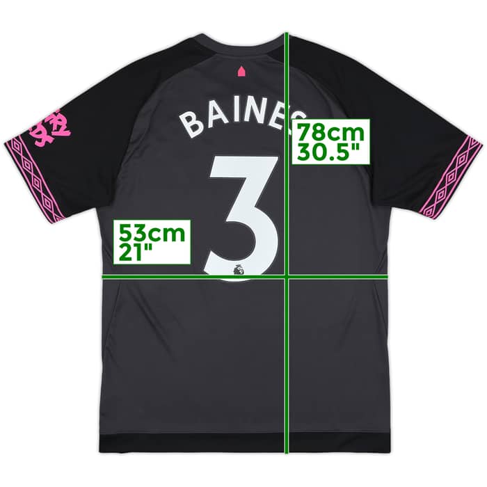 2018-19 Everton Away Shirt Baines #3 - 9/10 - (L)