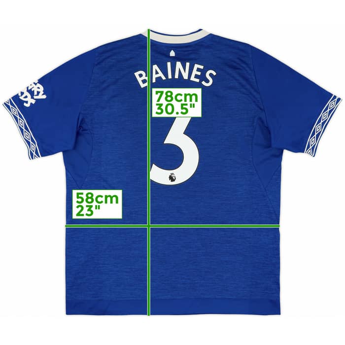 2018-19 Everton Home Shirt Baines #3 - 10/10 - (XXL)