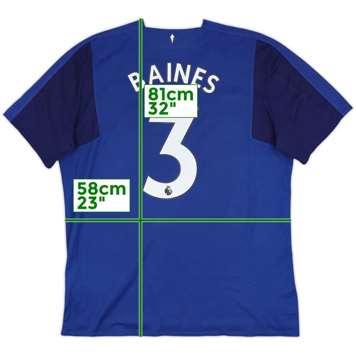 2017-18 Everton Home Shirt Baines #3 - 7/10 - (XXL)
