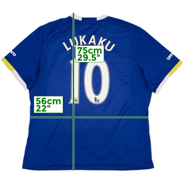 2016-17 Everton Home Shirt Lukaku #10 - 8/10 - (XL)