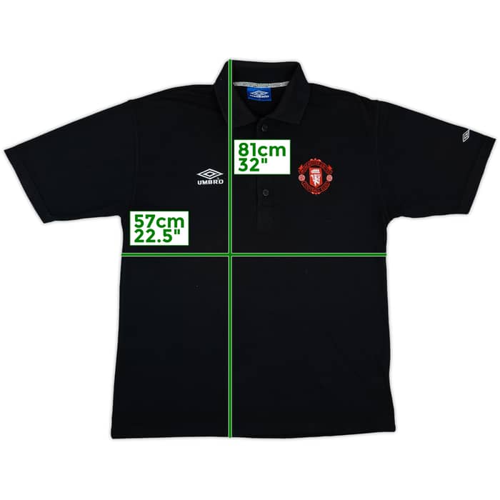 1996-97 Manchester United Umbro Polo Shirt - 8/10 - (L)