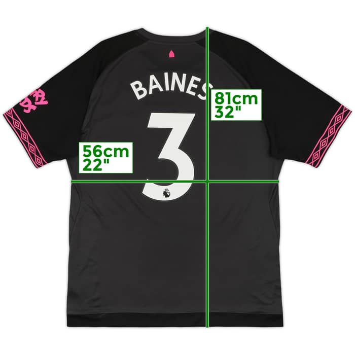 2018-19 Everton Away Shirt Baines #3 - 10/10 - (XL)