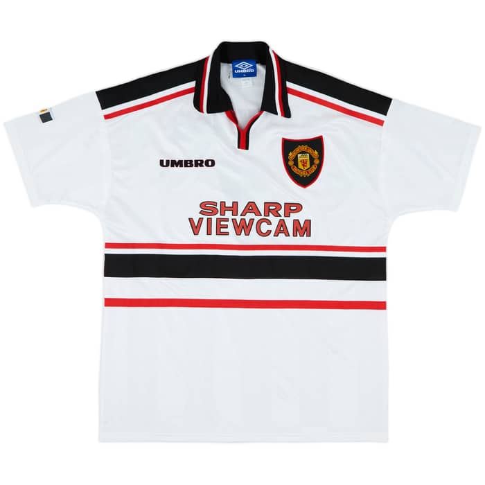 1997-99 Manchester United Away Shirt Beckham #7 - 8/10 - (XL)