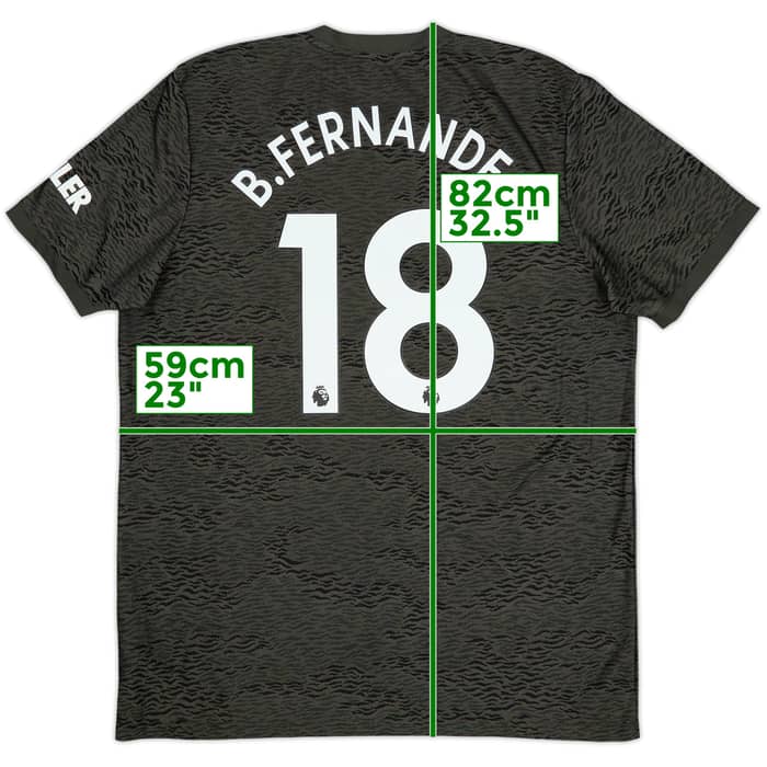 2020-21 Manchester United Away Shirt B.Fernandes #18 - 7/10 - (XL)