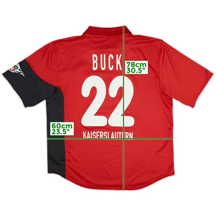 2000-01 Kaiserslautern Home Shirt Buck #22 - 7/10 - (XL)