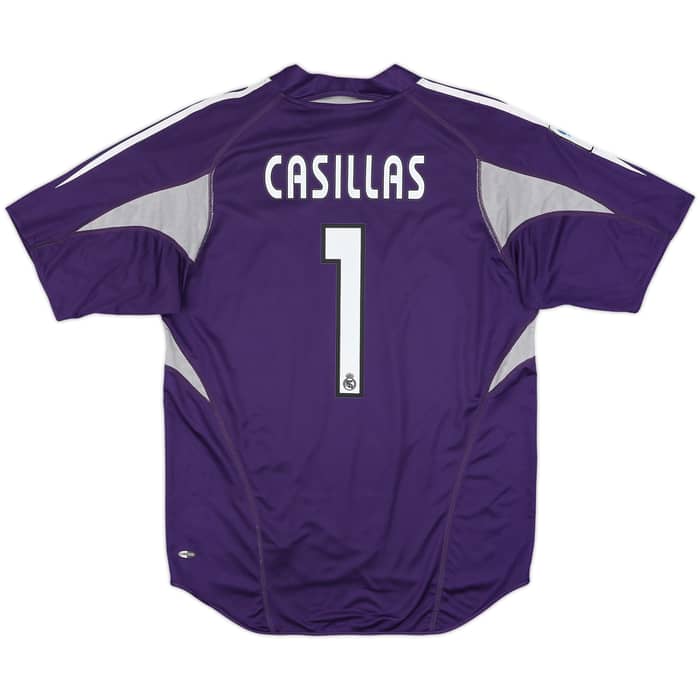 2004-05 Real Madrid GK S/S Shirt Casillas #1 - 6/10 - (M)