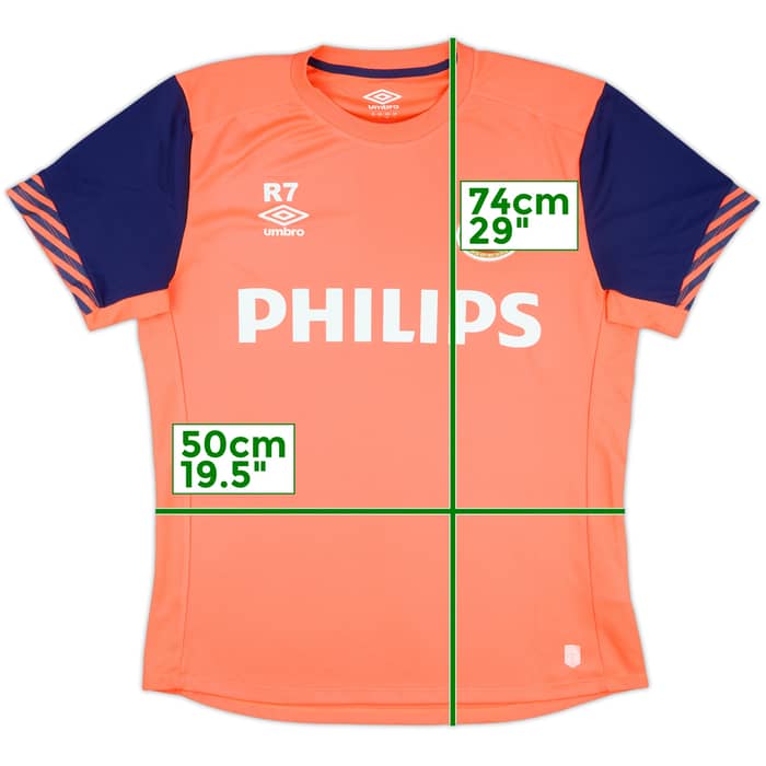 2015-16 PSV Umbro Reserves Player Issue Training Shirt #7 - 10/10 - (L)