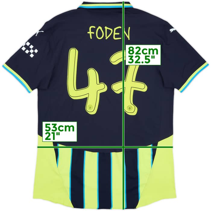 2024-25 Manchester City Authentic Away Shirt Foden #47 (XL)