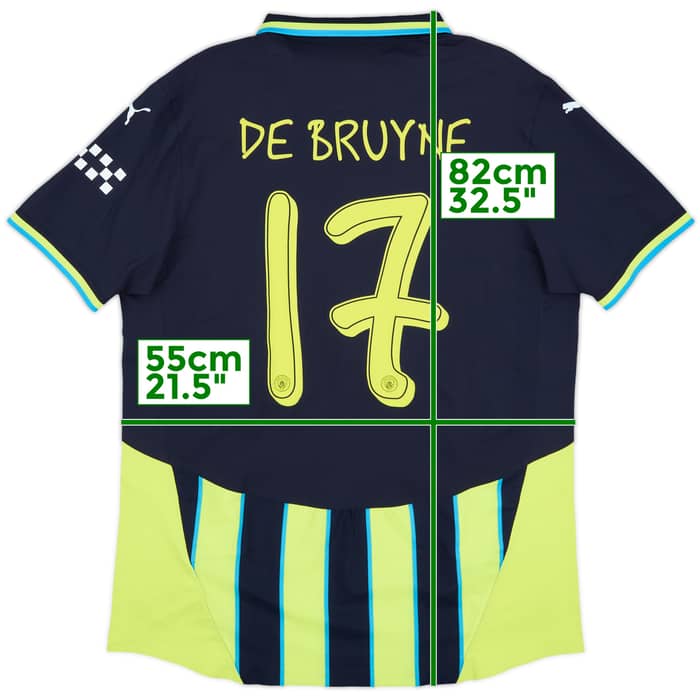 2024-25 Manchester City Authentic Away Shirt De Bruyne #17 (XXL)