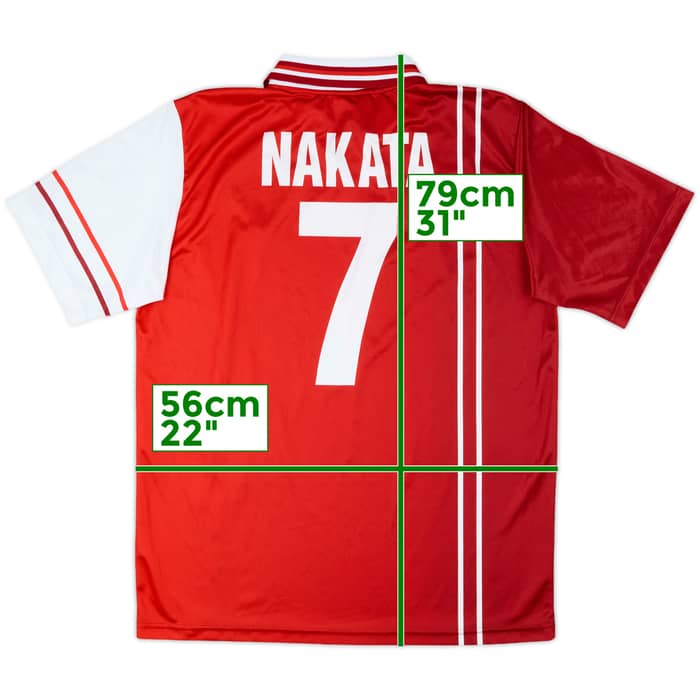 1998-99 Perugia Home Shirt Nakata #7 - 10/10 - (XL)