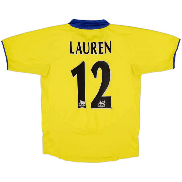 2003-05 Arsenal Away Shirt Lauren #12 - 7/10 - (L.Boys)