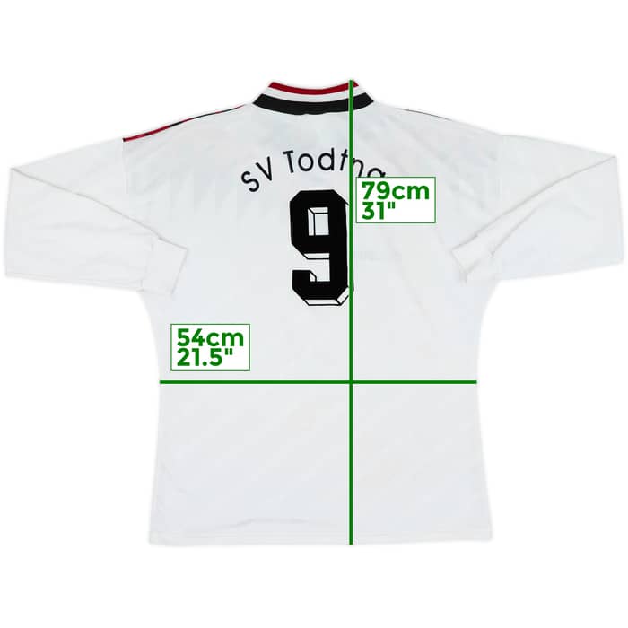 1994-95 adidas Template L/S Shirt #9 - 8/10 - (L)