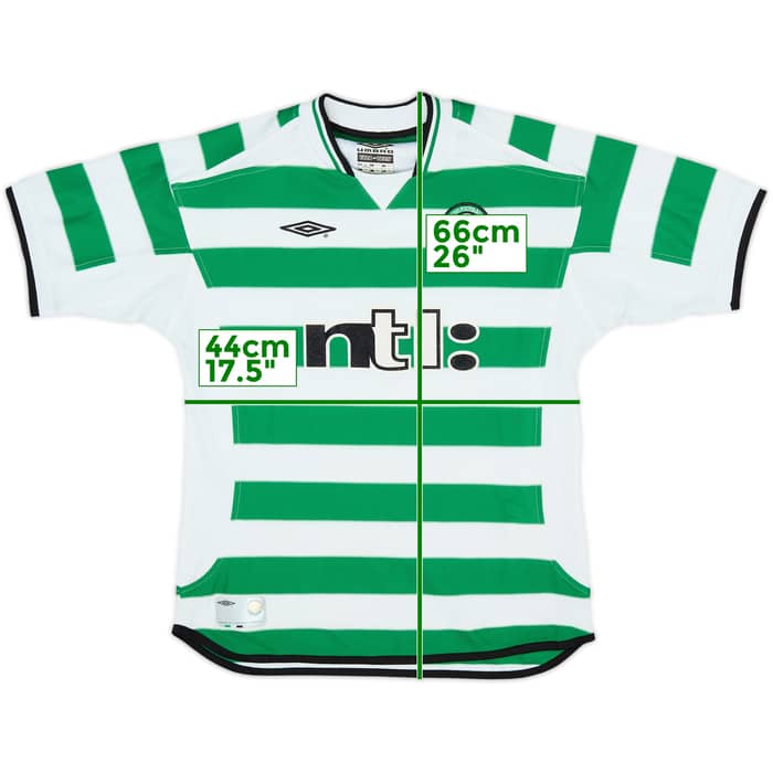 2001-03 Celtic Home Shirt - 8/10 - (L.Boys)