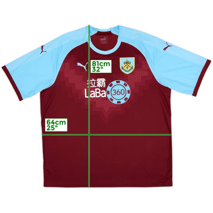 2018-19 Burnley Home Shirt - 9/10 - (3XL)