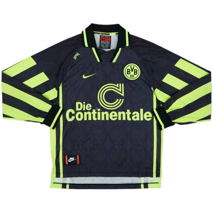 1996-97 Borussia Dortmund Away L/S Shirt - 8/10 - (S)