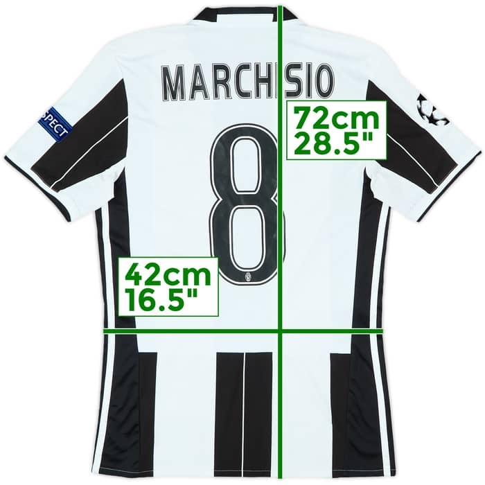2016-17 Juventus Home Shirt Marchisio #8 - 7/10 - (S)