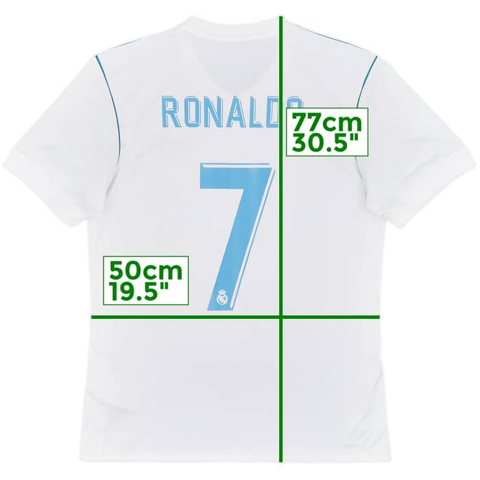 2017-18 Real Madrid Home Shirt Ronaldo #7 - 7/10 - (M)