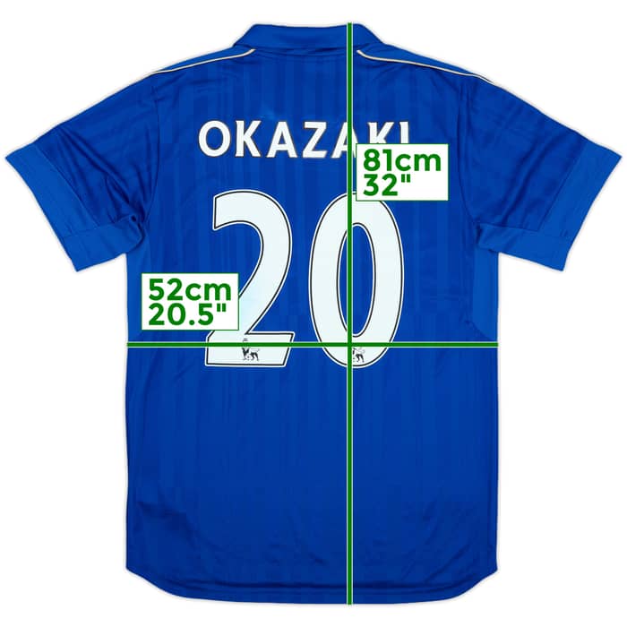 2016-17 Leicester Home Shirt Okazaki #20 (L)