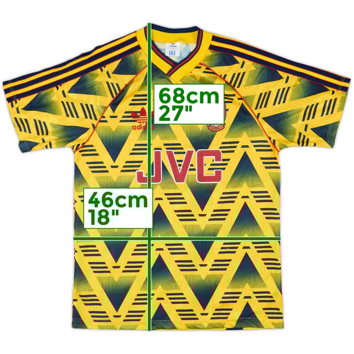 1991-93 Arsenal Away Shirt - 9/10 - (S)