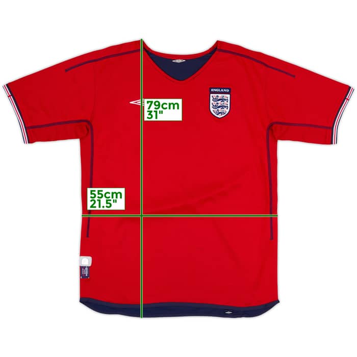2002-04 England Away Shirt - 3/10 - (XL)