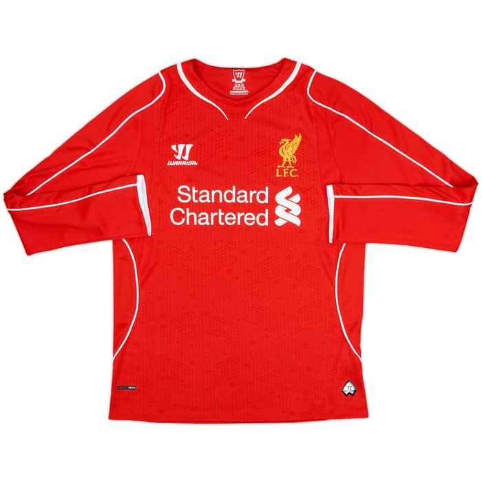 2014-15 Liverpool Home L/S Shirt - 7/10 - (L.Boys)