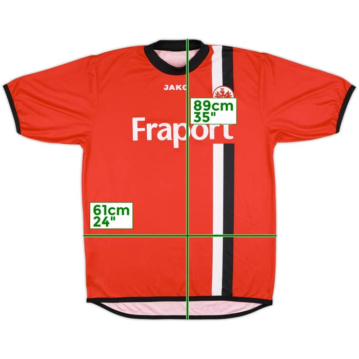 2005-06 Eintracht Frankfurt Home Shirt - 7/10 - (XXL)