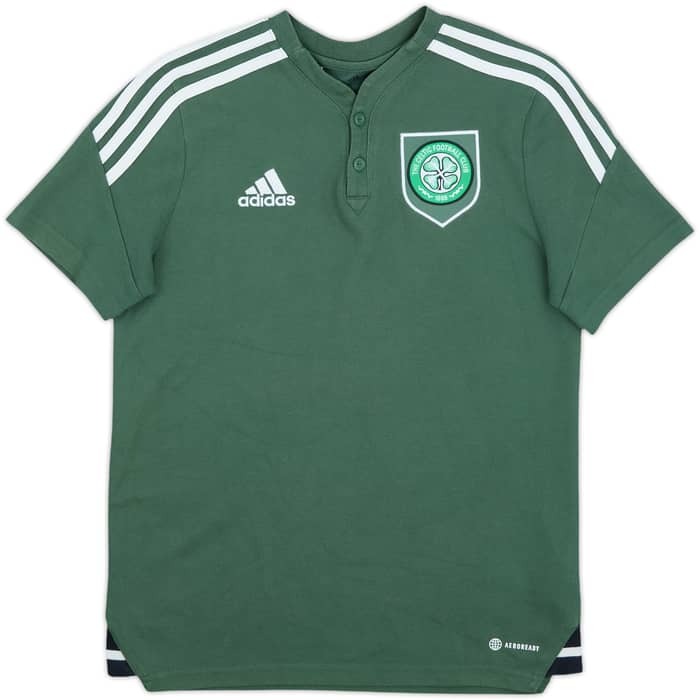 2022-23 Celtic adidas Polo Shirt - 9/10 - (L.Boys)