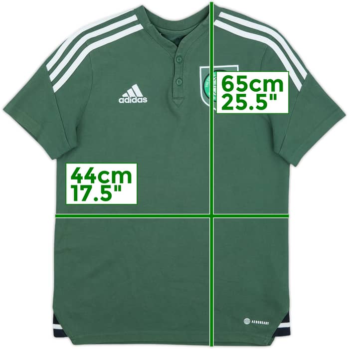 2022-23 Celtic adidas Polo Shirt - 9/10 - (L.Boys)