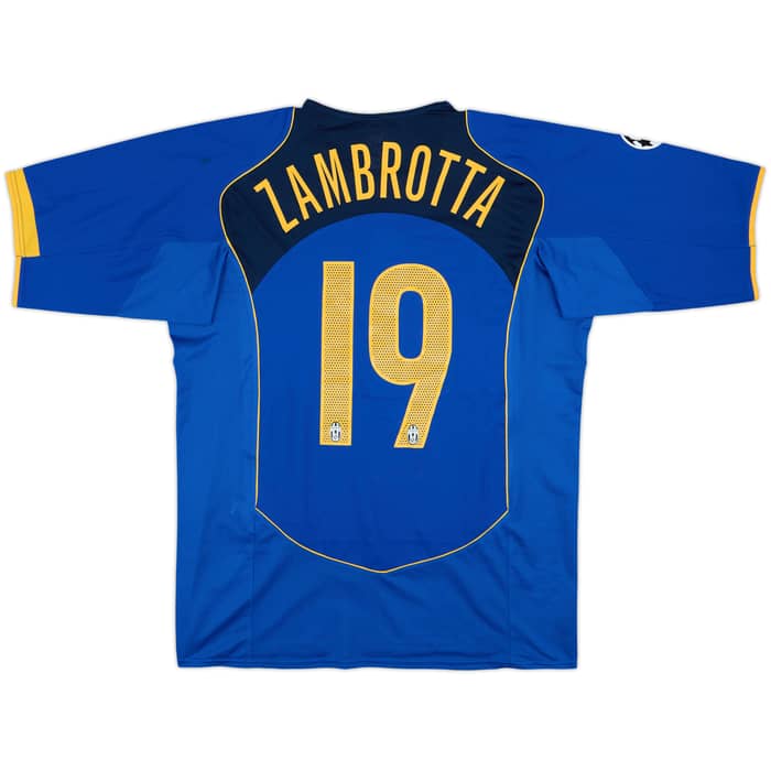2004-05 Juventus Signed Third Shirt Zambrotta #19 - 6/10 - (L)