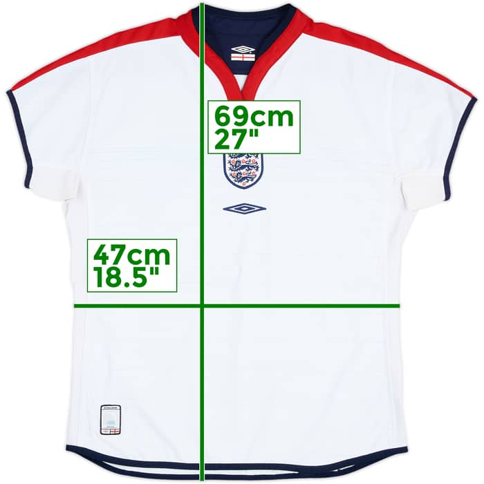 2003-05 England Home Shirt - 9/10 - (Women's M)
